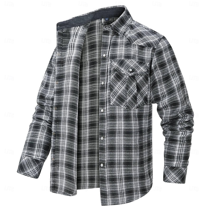 Rugged Plaid Overshirt
