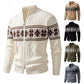 Fair Isle Zip-Up Cardigan
