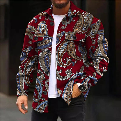 Paisley Print Overshirt
