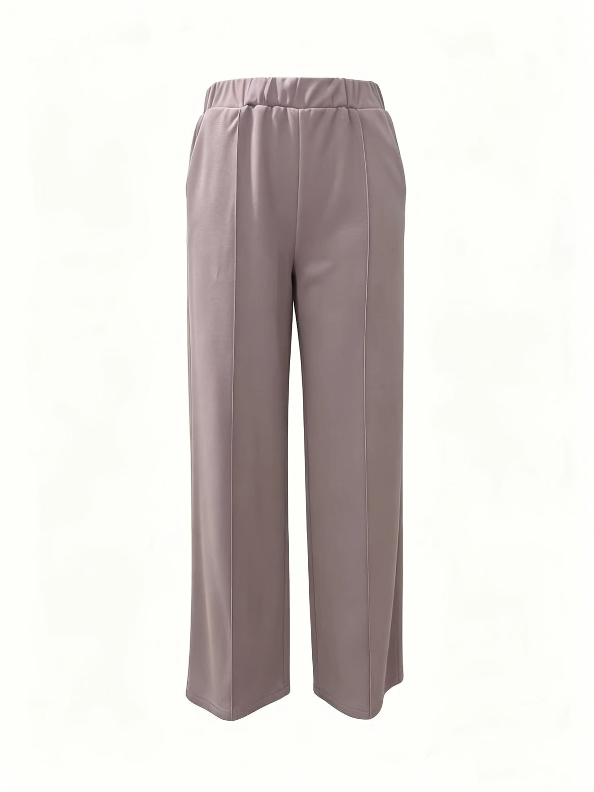 High-Waisted Wide-Leg Trousers