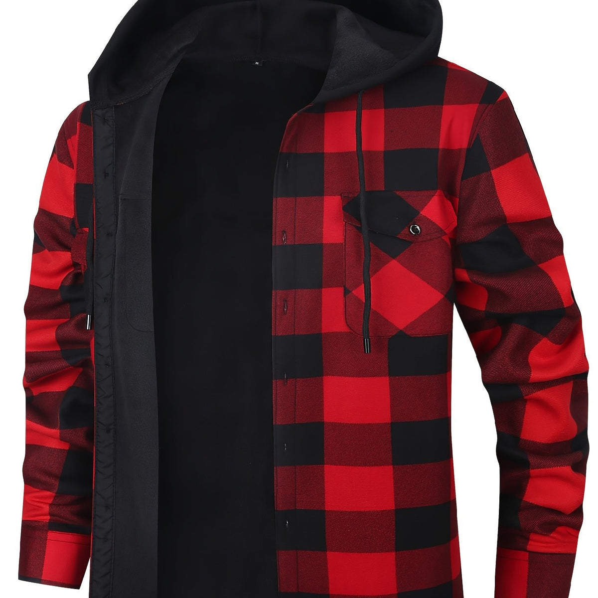 Hooded Check Shirt Jacket