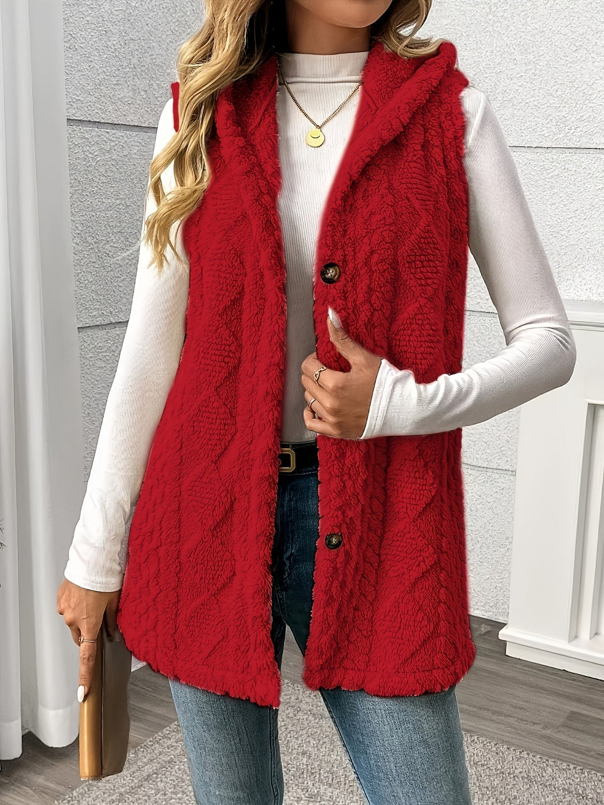Hooded Sleeveless Vest