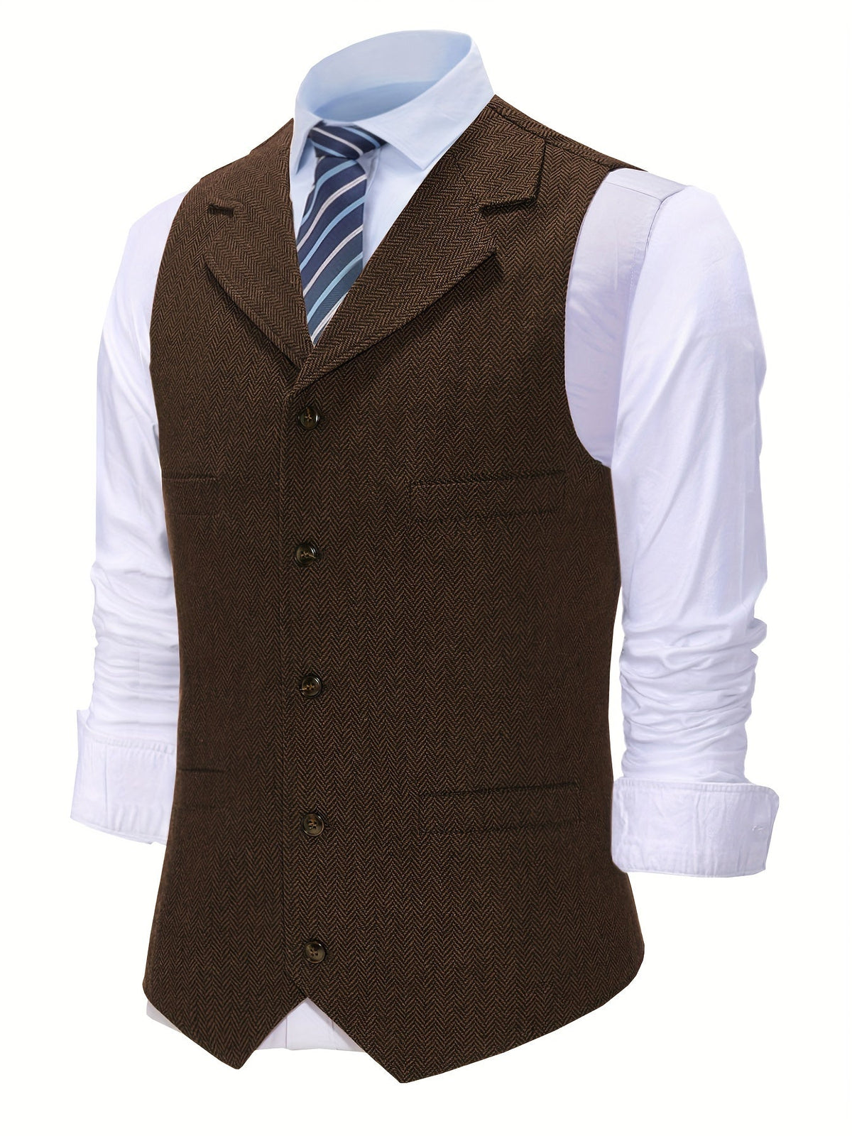 Herringbone Tailored Waistcoat