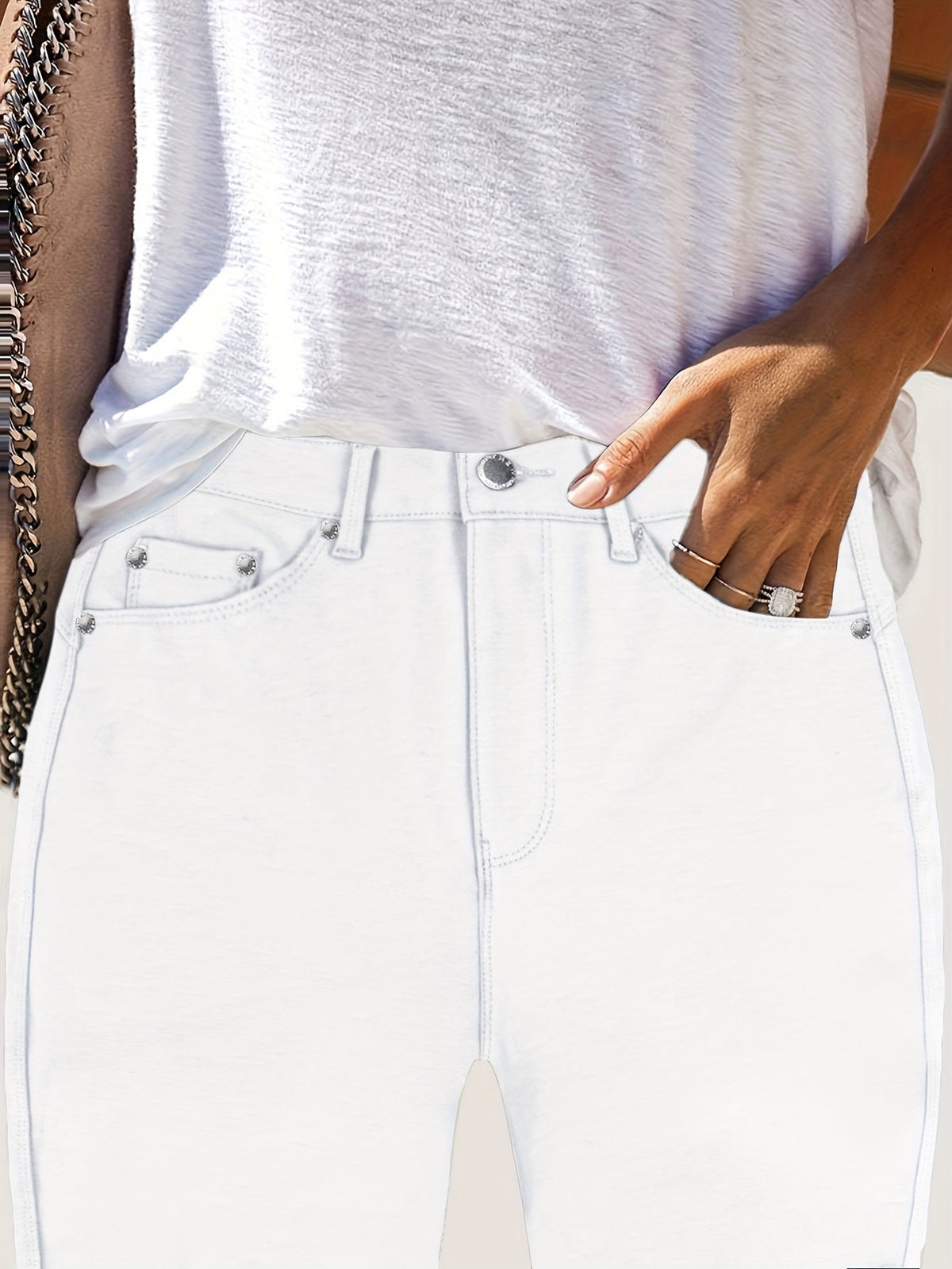 High-Waisted Skinny Jeans