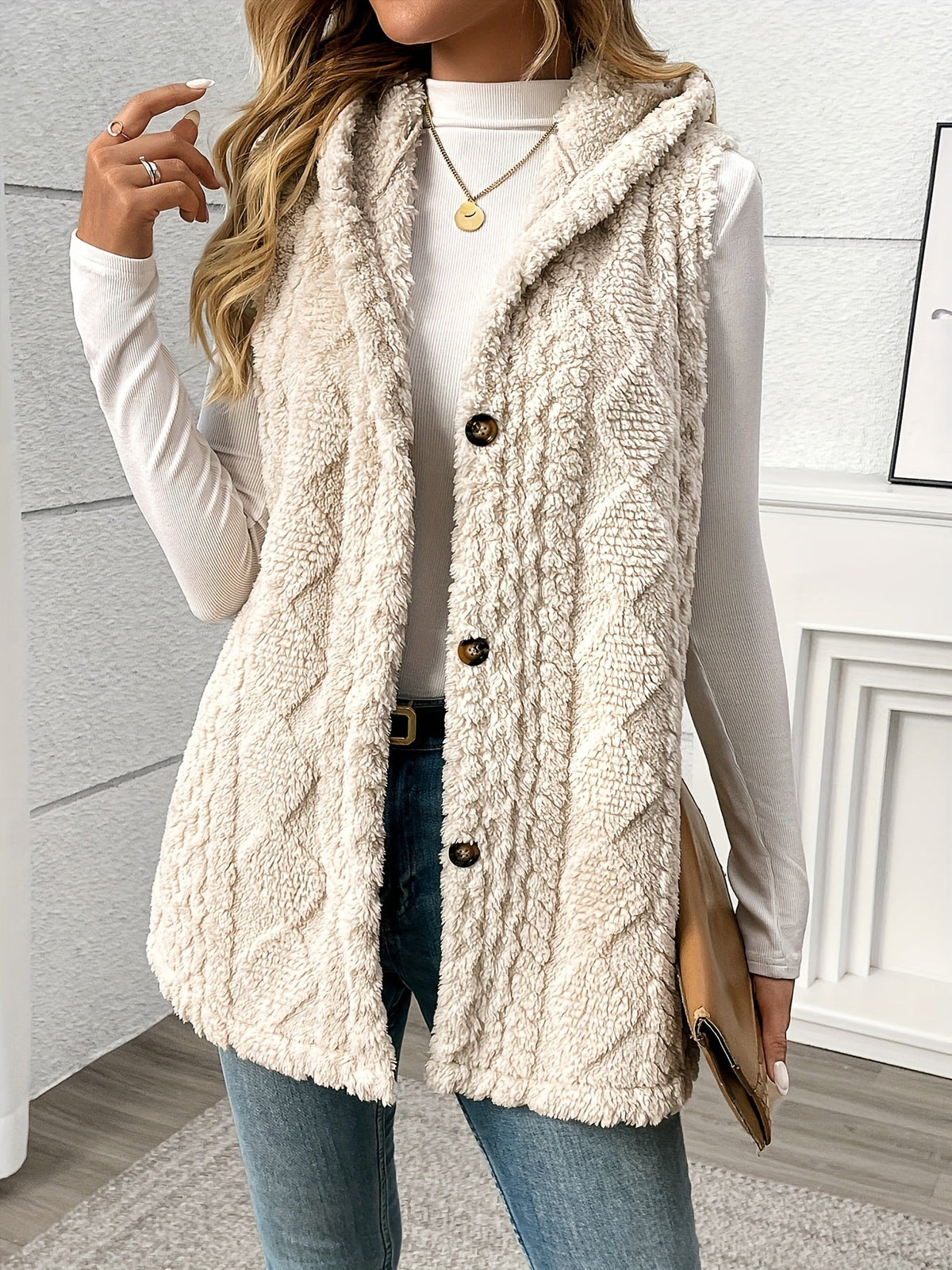 Hooded Sleeveless Vest