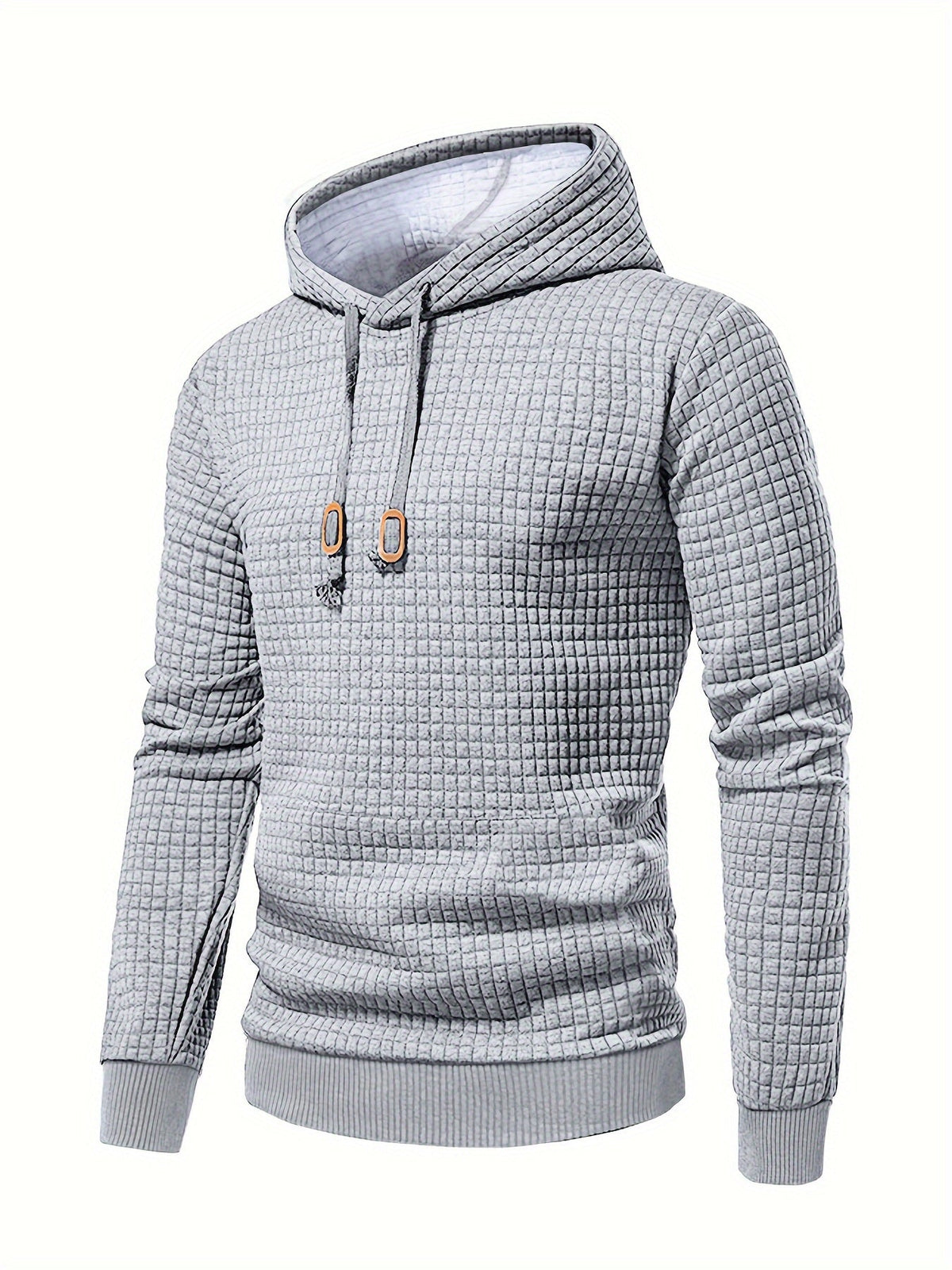 Textured Hooded Pullover