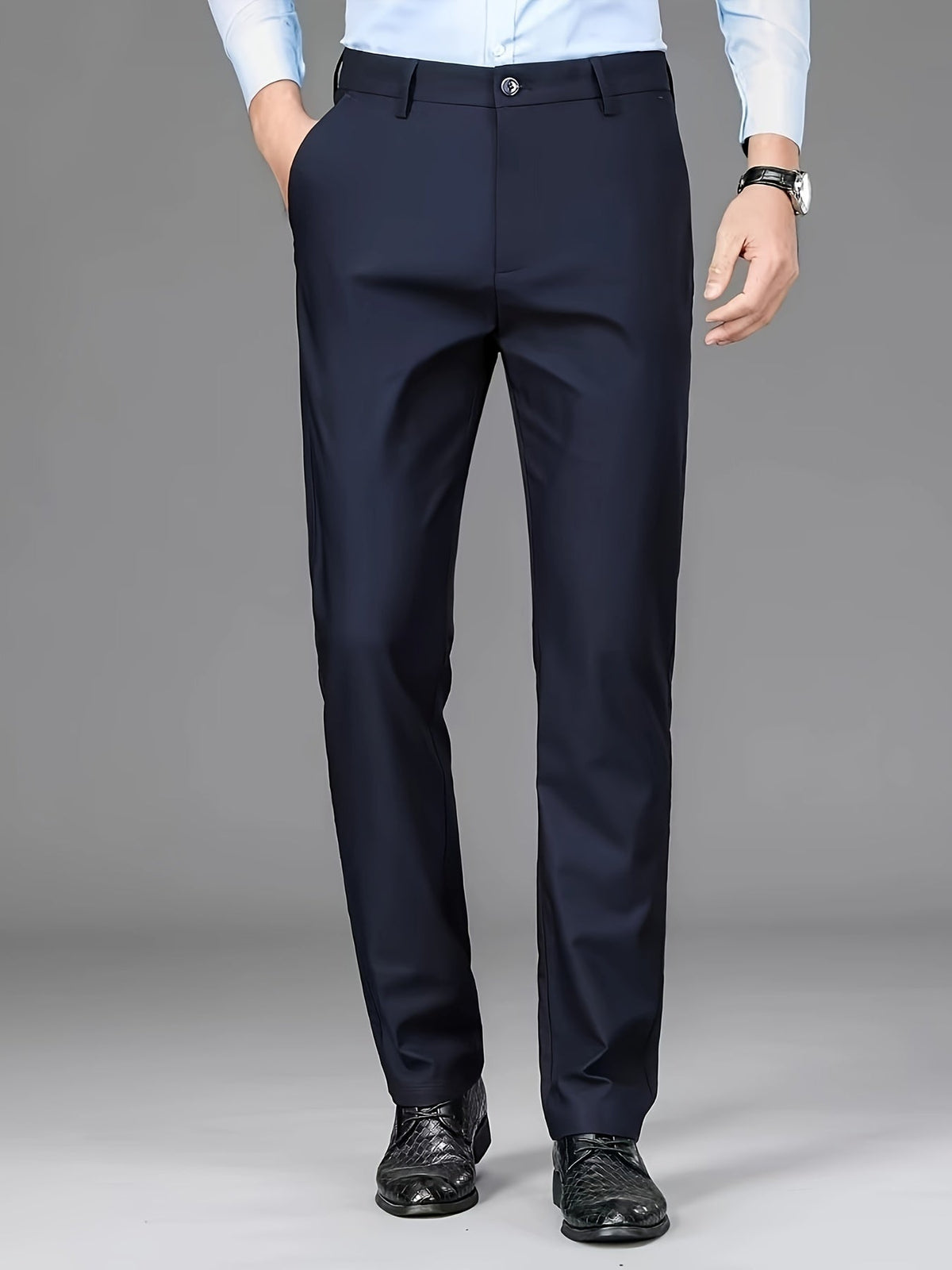 Tailored Straight-Leg Pants