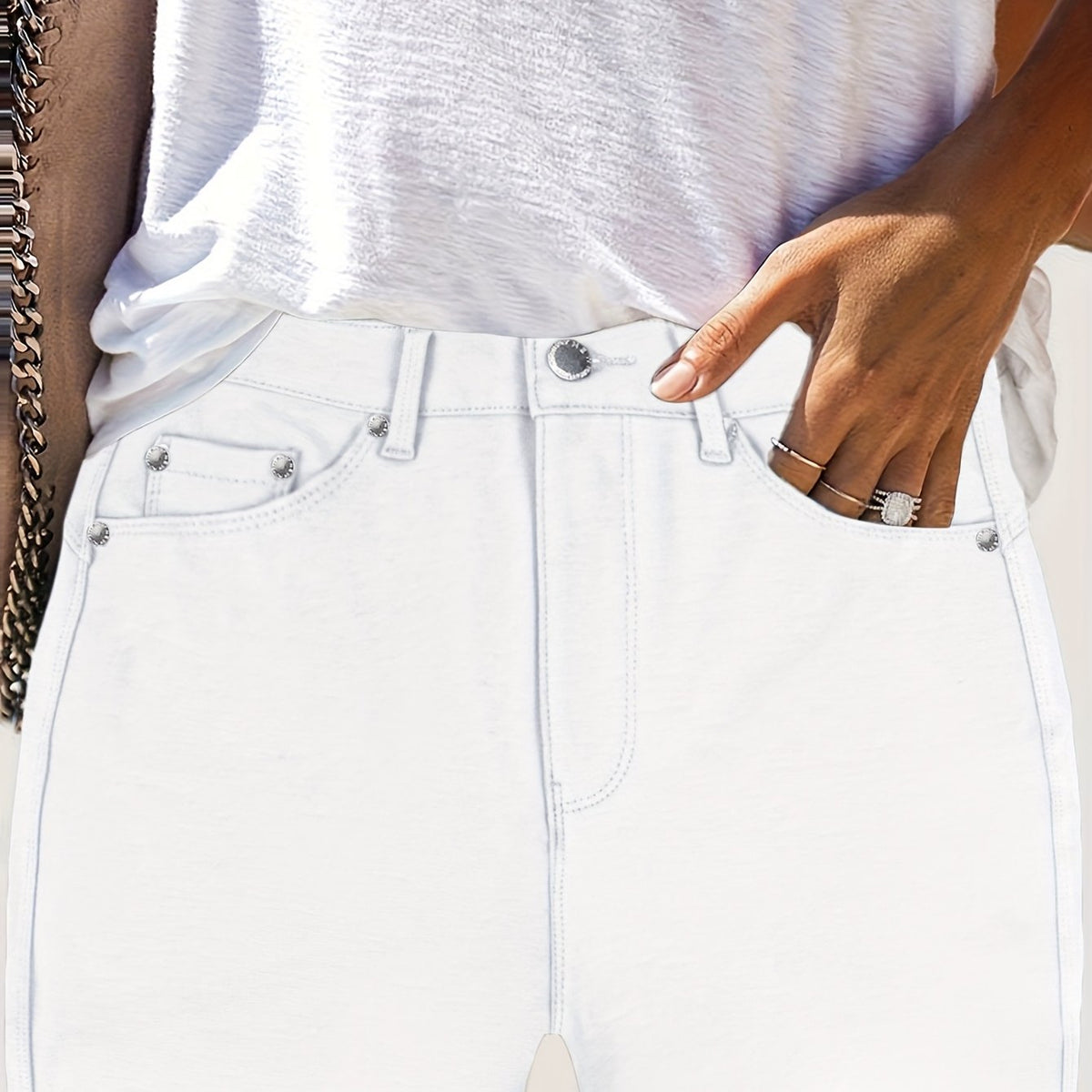 High-Waisted Skinny Jeans