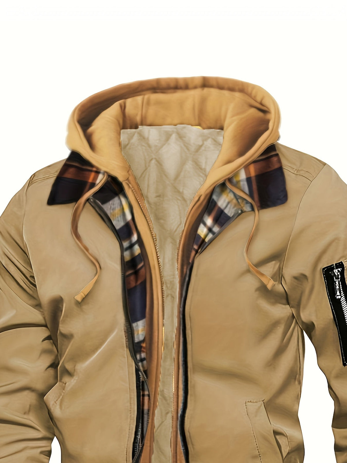 Hooded Warm-Lined Zip Jacket