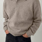 Polo Collar Knit Sweater