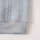 Textured High-Neck Sweatshirt