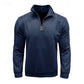 Quarter-Zip Stand-Collar Sweatshirt