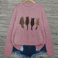 Cat-Print Knit Pullover
