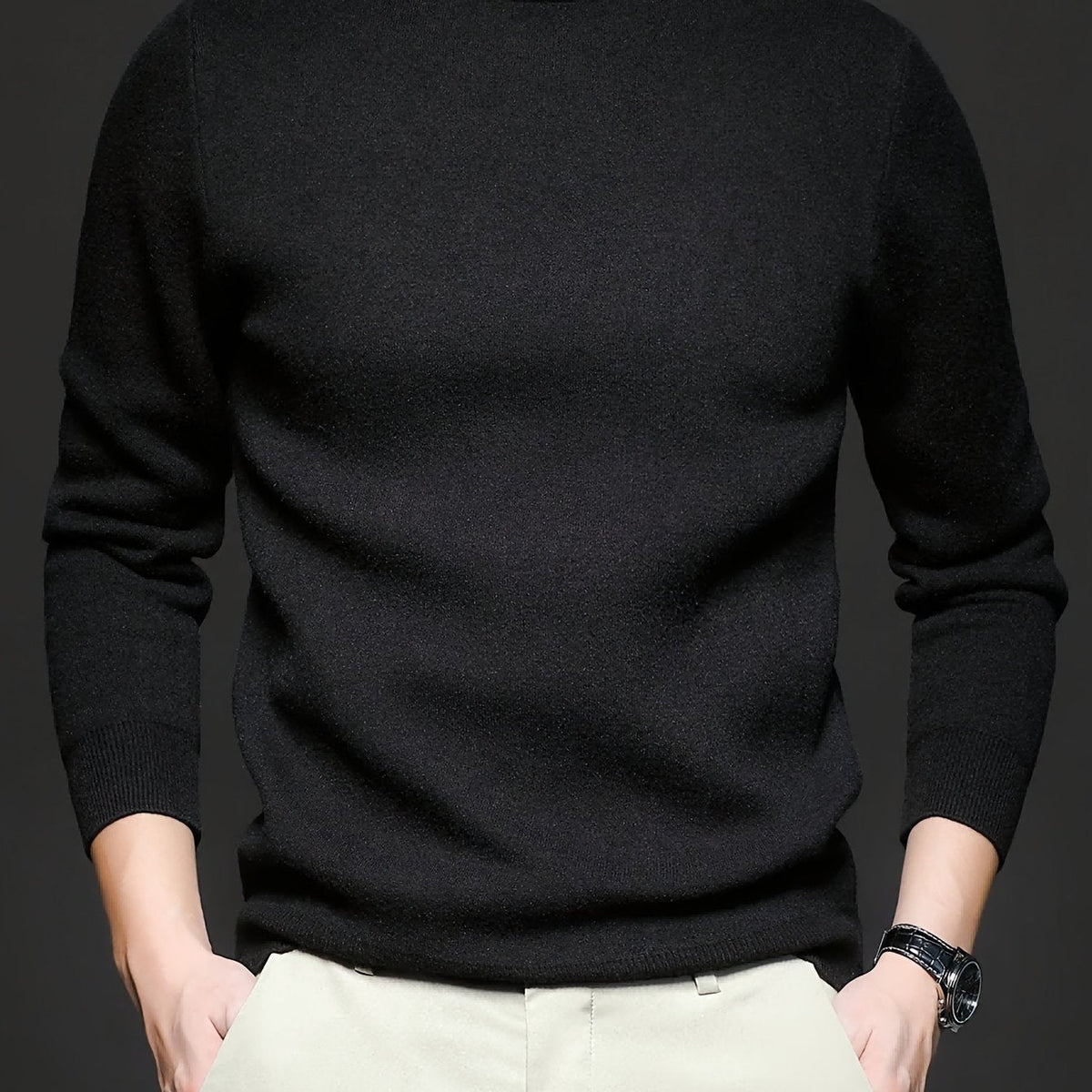 Refined High-Neck Sweater