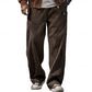 Relaxed Ribbed Wide-Leg Pants