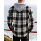 Hooded Plaid Shirt Jacket