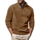 Quarter-Zip Stand-Collar Sweatshirt