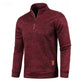 Quarter-Zip Textured Pullover Sweater