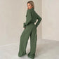 Zentha - Wide-Leg Jumpsuit Utility Chic