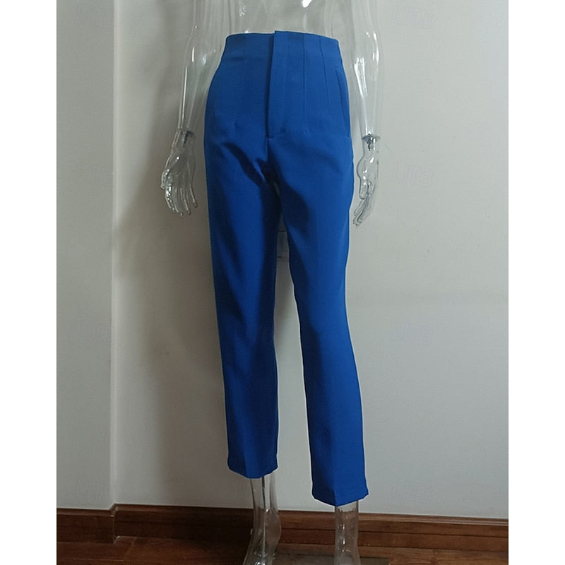 High-Waisted Tailored Trousers