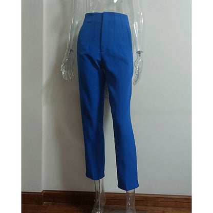 High-Waisted Tailored Pants