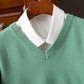 Classic V-Neck Knit Sweater