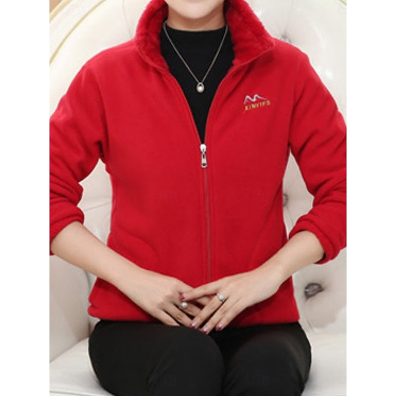 Stand-Collar Zip-Up Jacket