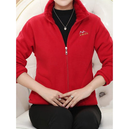 Stand-Collar Zip-Up Jacket