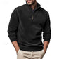 Quarter-Zip Stand-Collar Sweatshirt