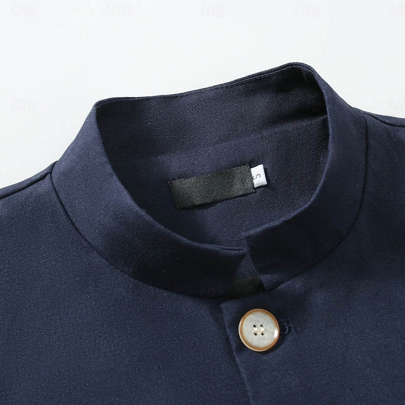 Mandarin-Collar Jacket