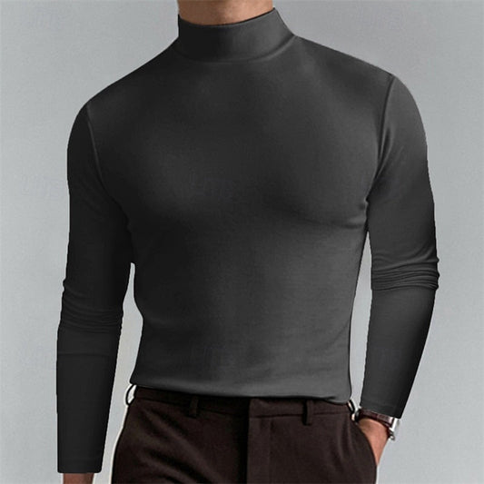 Refined Mock-Neck Turtleneck