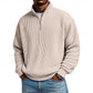 Ribbed Quarter-Zip Pullover