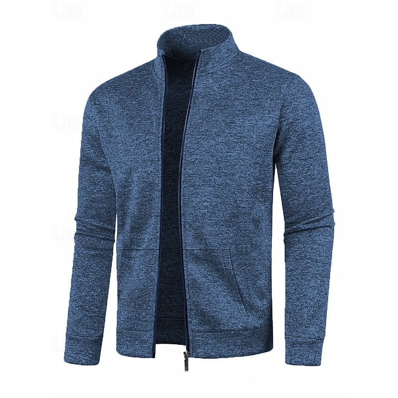 Full-Zip Stand Collar Jacket