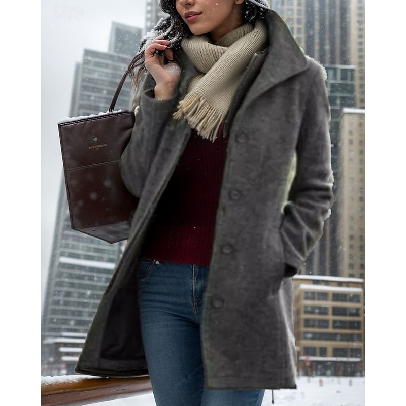 Timeless Turndown Collar Coat