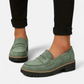 Heeled Loafers with Cushioned Support