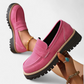 Heeled Loafers with Cushioned Support