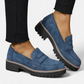 Heeled Loafers with Cushioned Support