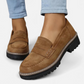 Heeled Loafers with Cushioned Support