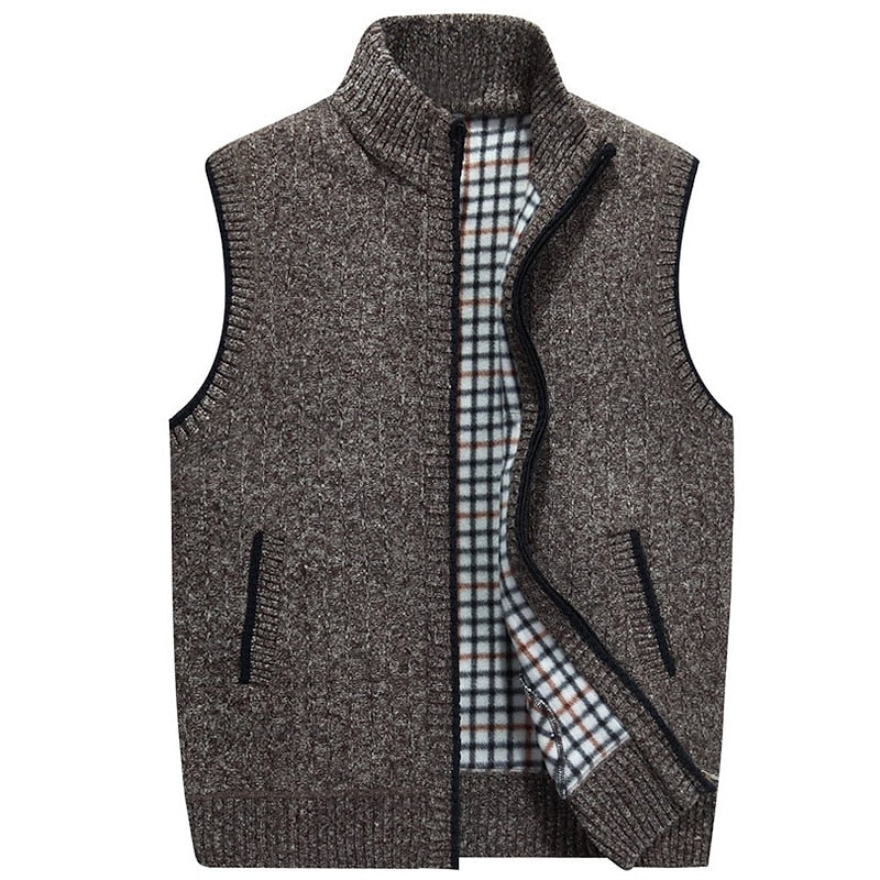 Stand-Collar Zip-Up Gilet