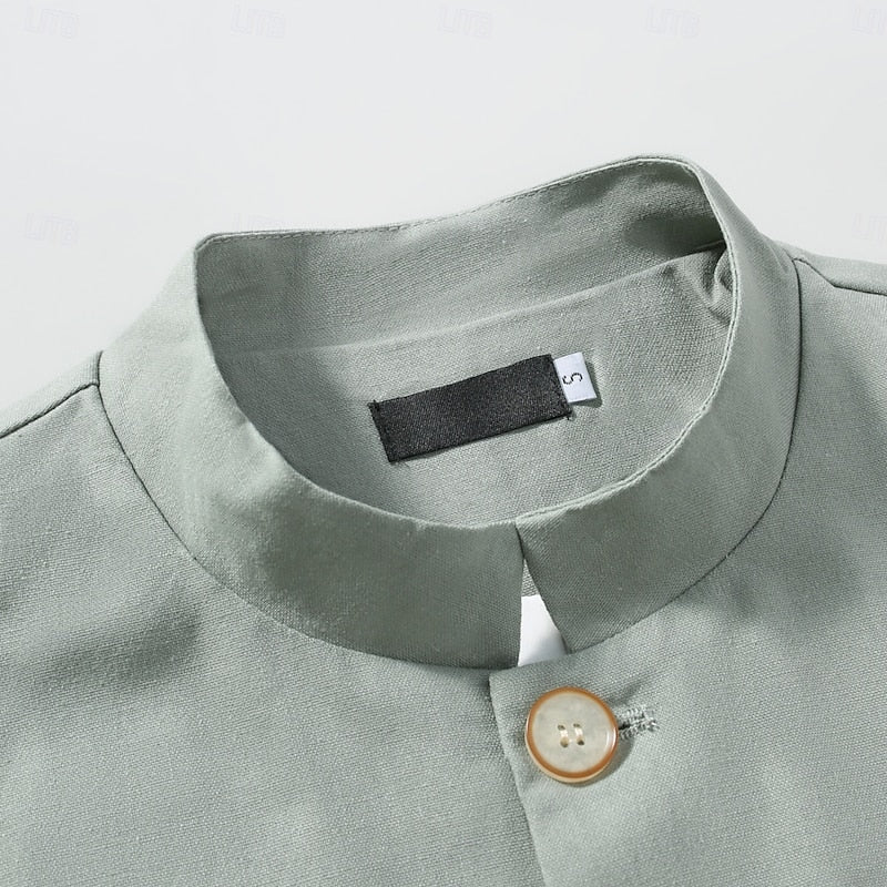 Mandarin-Collar Jacket
