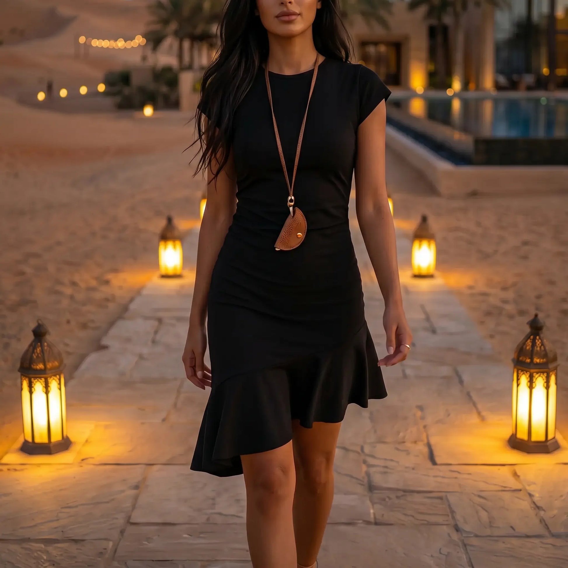 Jaryth - Premium Cotton Ruched Asymmetrical Dress