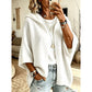Hooded Open-Front Cardigan