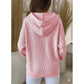 Textured Drawstring Hoodie