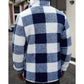 Checked Standing-Collar Jacket