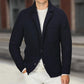 Ribbed Stand-Collar Cardigan