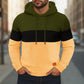 Color-Block Textured Hoodie