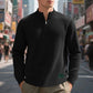 Quarter-Zip Textured Sweatshirt