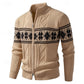 Fair Isle Zip-Up Cardigan
