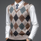 Argyle V-Neck Sweater Vest