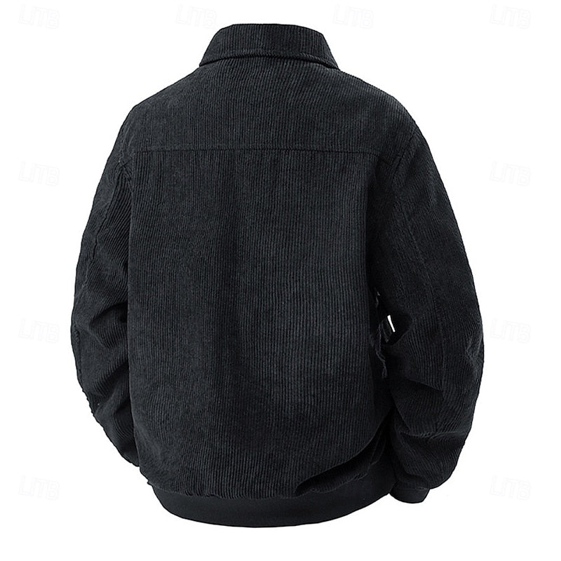 Ribbed Lapel Jacket
